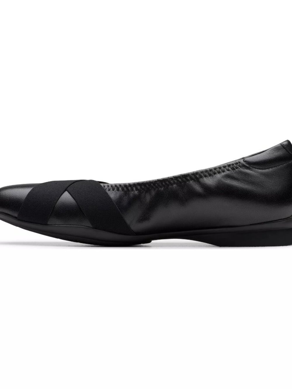 Clarks Jazmynn Gem Round Toe Flats Black Leather US Size 7 - Picture 2 of 8